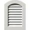 Ekena Millwork Arch Top Gable Vent Functional, PVC Gable Vent w/ 1" x 4" Flat Trim Frame, 18"W x 24"H GVPAR18X2401FUN - alternate 1